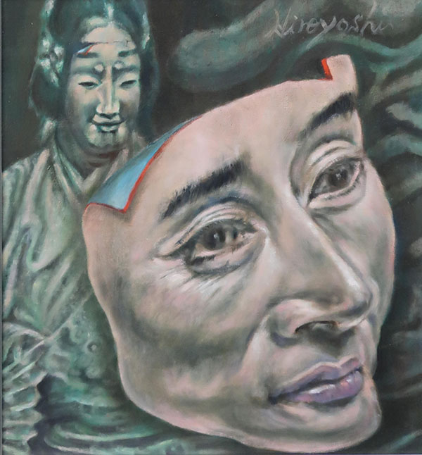 第72回 光陽展　小品一般　日諸　博美　（ﾋﾓﾛ ﾋﾛﾖｼ）　　仮顔-かめん　（油）　F8